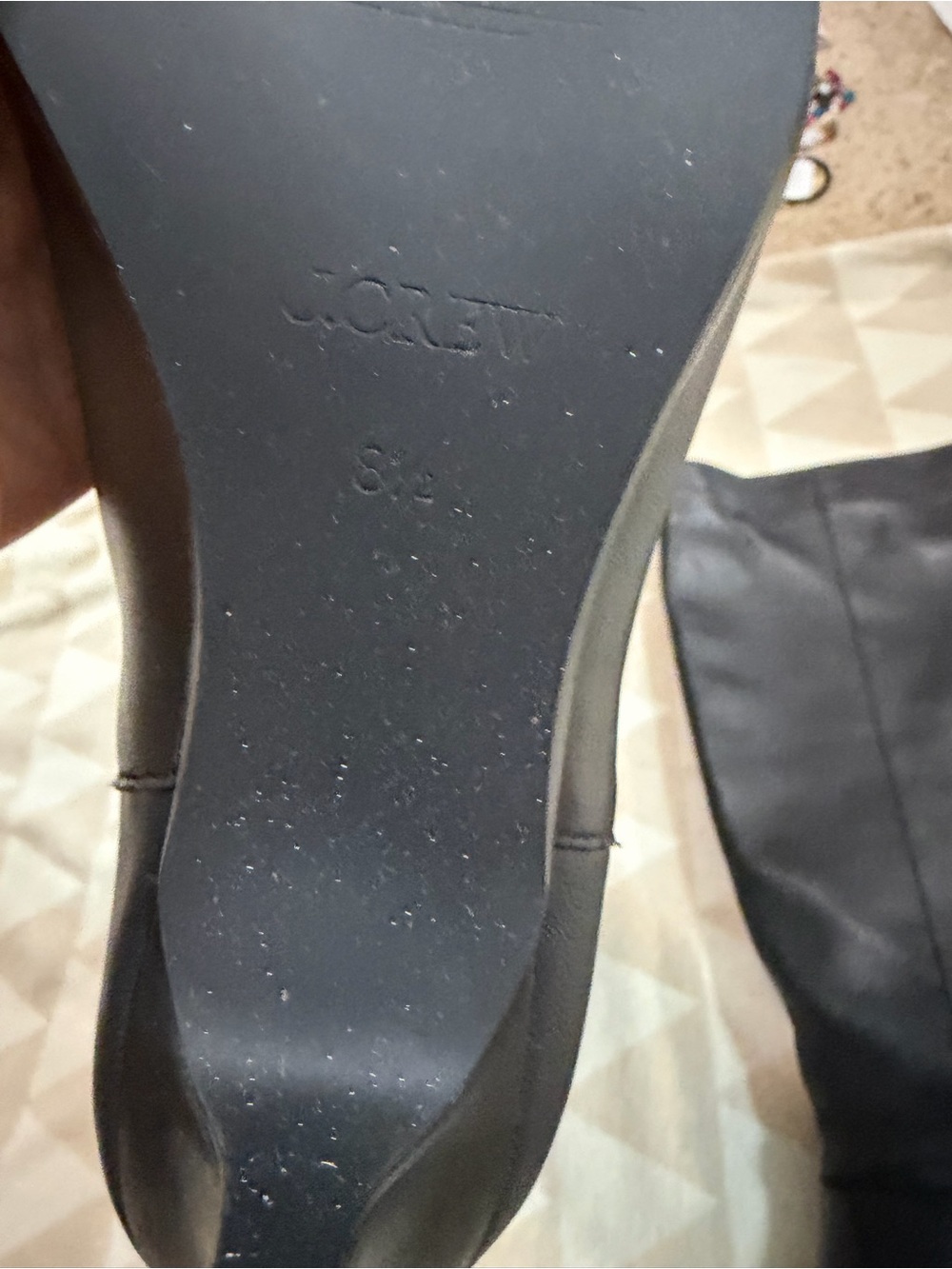 Nwob j crew black New Stevie knee-high boots in leather - Picture 7 of 7